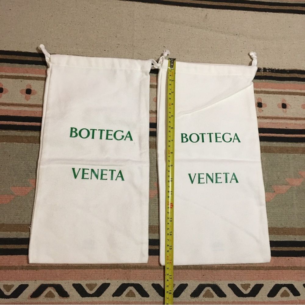 TWO (2) Bottega Veneta Dustbag small approx 16” x 8” travel shoes organize store